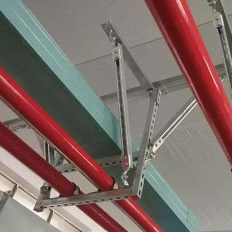 Rooftop Cable Seismic Bracing Pipe Support For Duct Corrosion Resistance