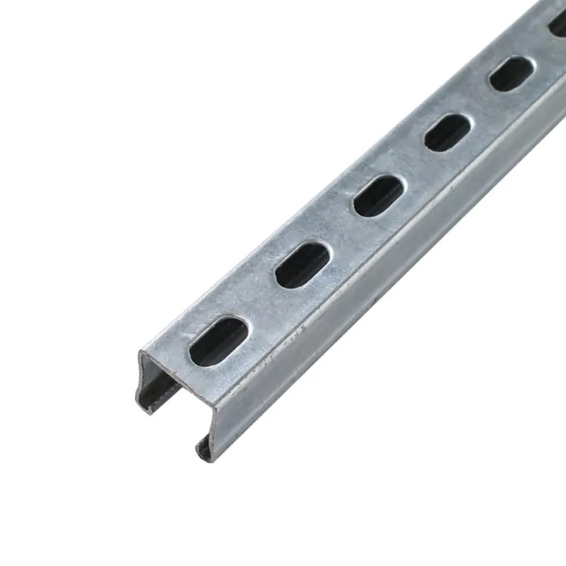 Polished Stainless Steel Unistrut with 1-5/8 In Height and Bolted Installation for Seismic Resistance